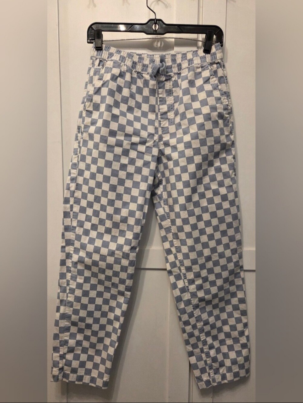 Vans Light Blue & White Checkered Pants
